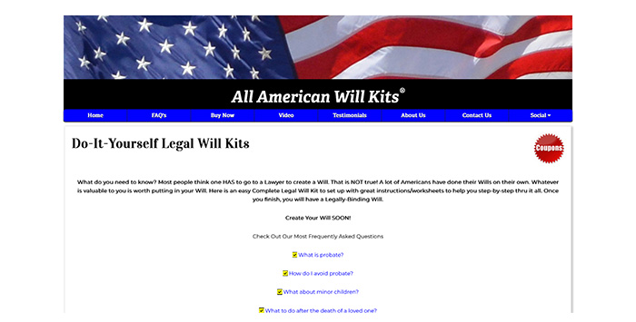 All American Will Kits
